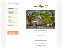 Tablet Screenshot of hotel-sonja.de